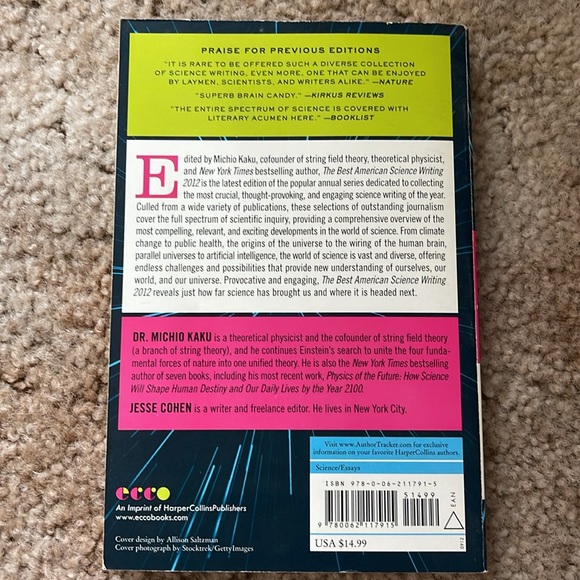 The Best American Science Writing 2012 by Michio Kaku Editor - Picture 4 of 8